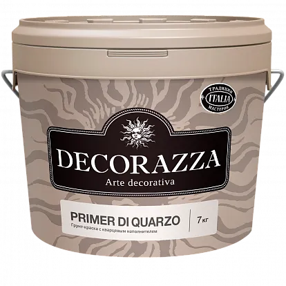 Декоративная штукатурка Decorazza Укрывающий кварцевый грунт Primer di Quarzo 7 кг