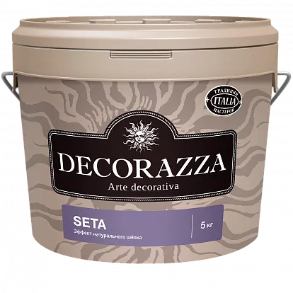 Декоративная штукатурка Decorazza Декоративная краска с эффектом шёлка Seta 5 л